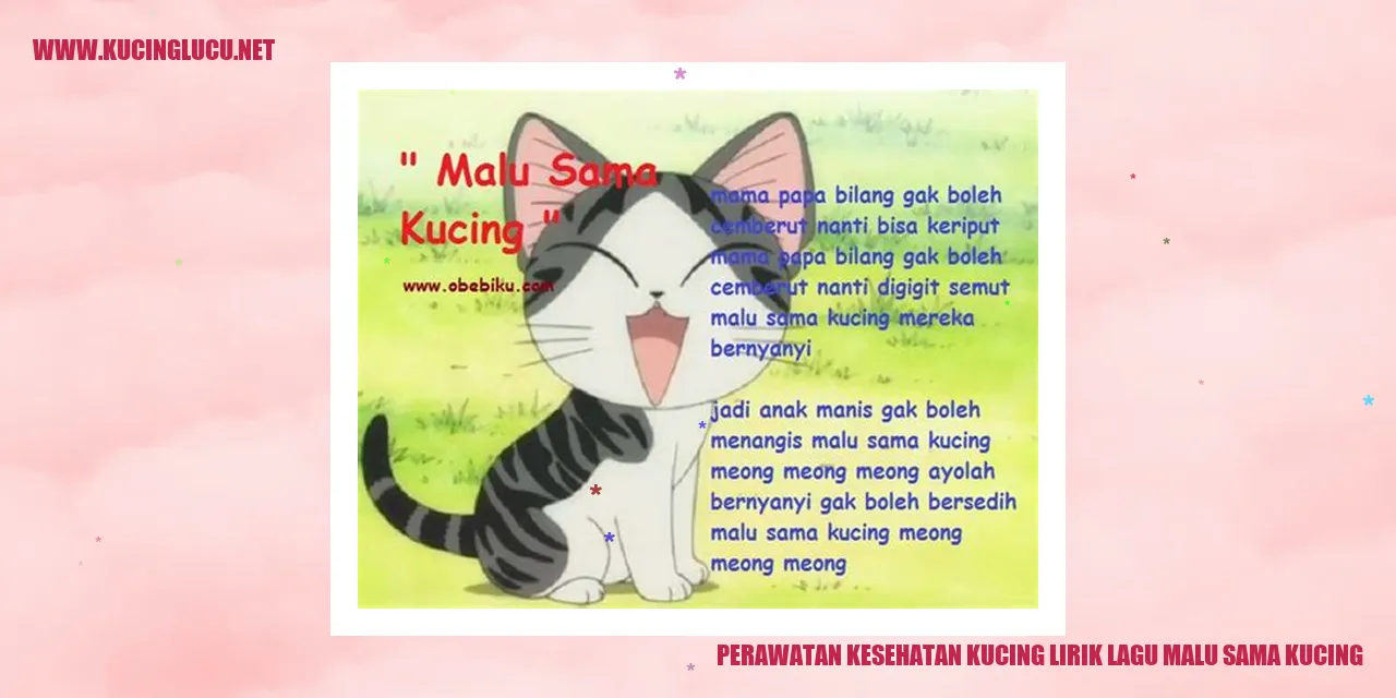 Perawatan Kesehatan Kucing