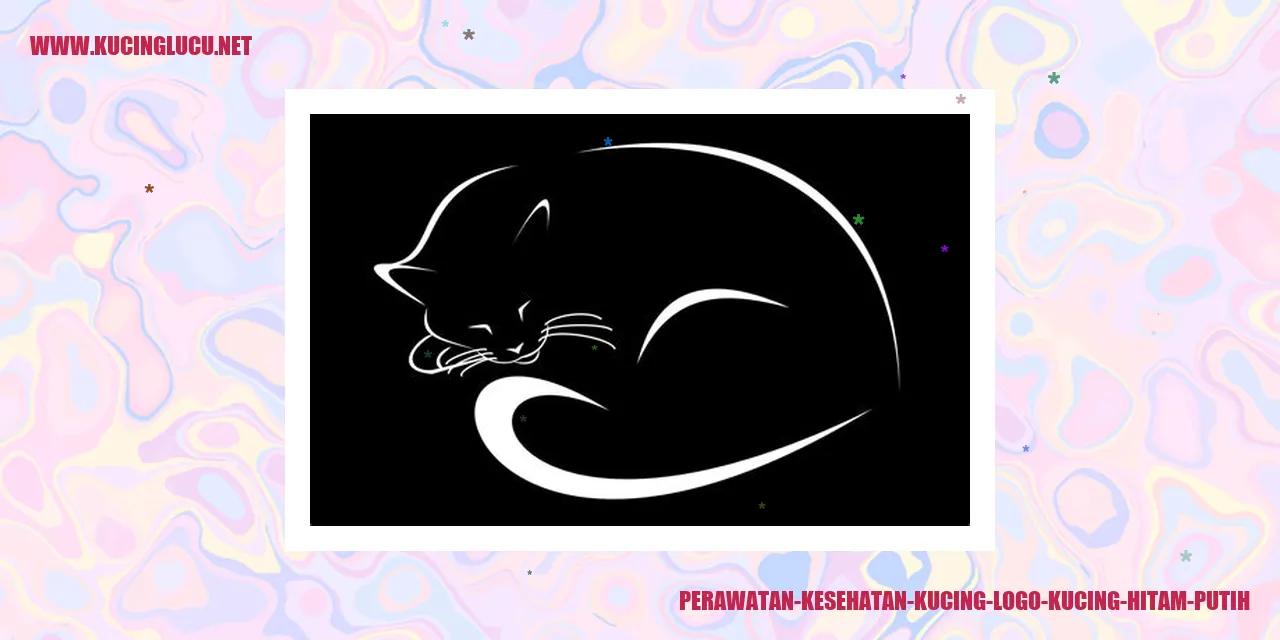 Perawatan Kesehatan Kucing Logo Kucing Hitam Putih