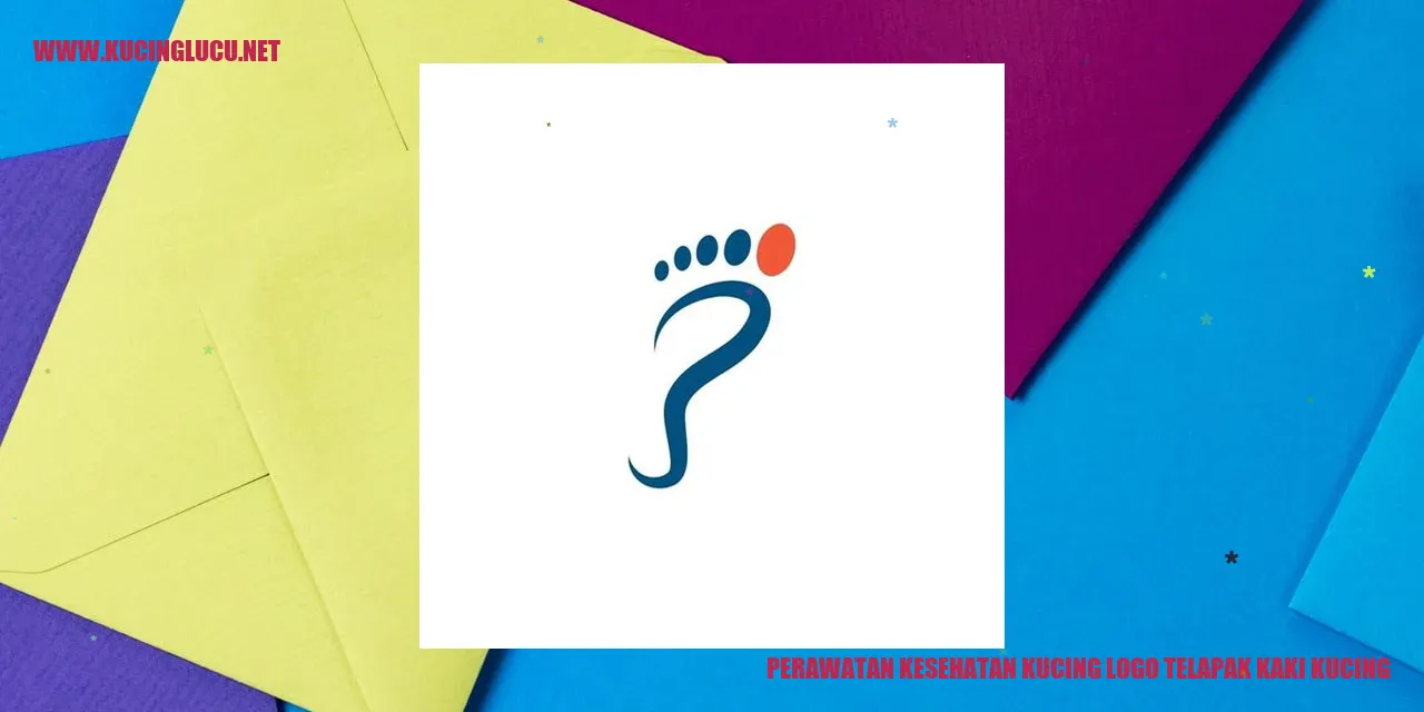 Perawatan Kesehatan Kucing Logo Telapak Kaki Kucing