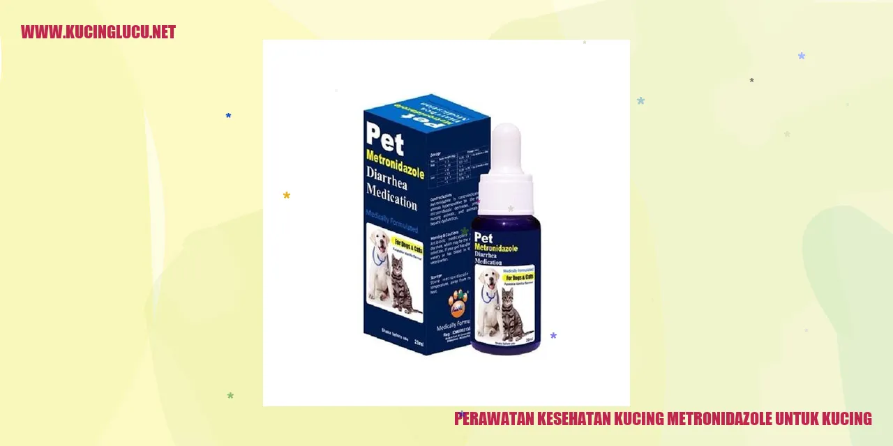 Perawatan Kesehatan Kucing dengan Metronidazole