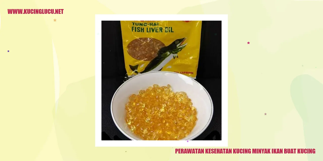Perawatan Kesehatan Kucing dengan Minyak Ikan