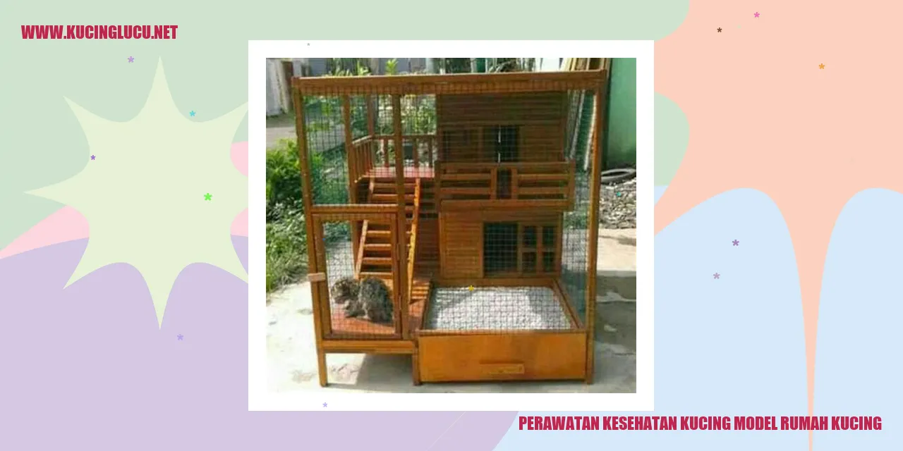 Perawatan Kesehatan Kucing model rumah kucing