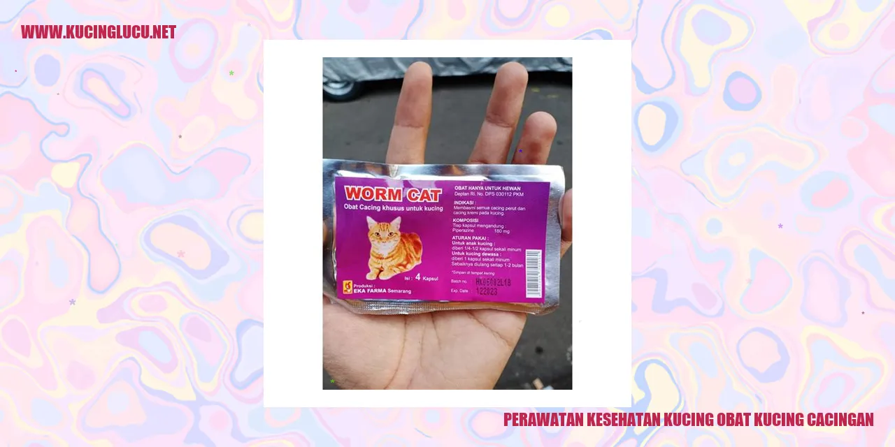 Perawatan Sehat bagi Kucing dan Obat Cacingan