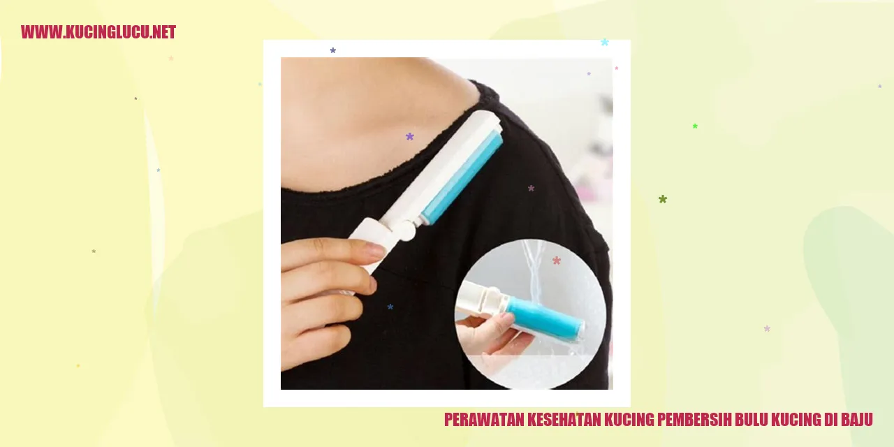 Perawatan Kesehatan Kucing: Pembersih Bulu Kucing di Baju