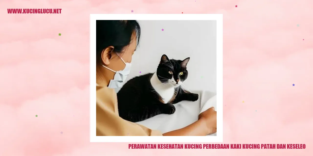 Gambar kucing dengan kaki patah dan keseleo