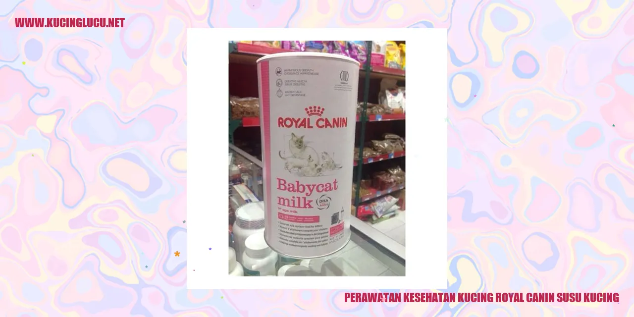 Perawatan Kesehatan Kucing Royal Canin Susu Kucing