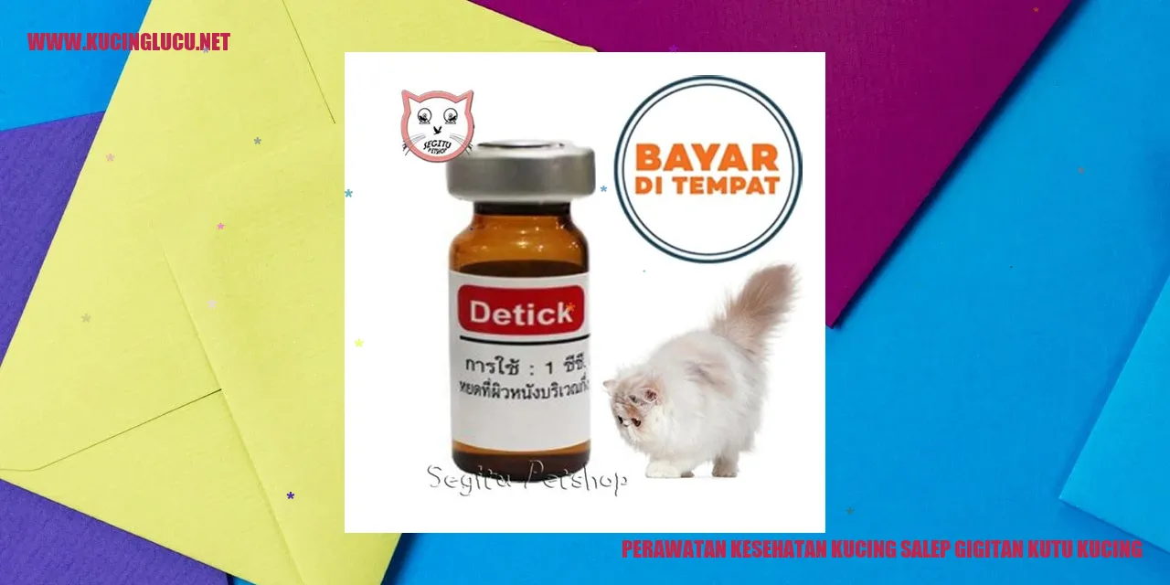 Perawatan Kesehatan Kucing salep gigitan kutu kucing