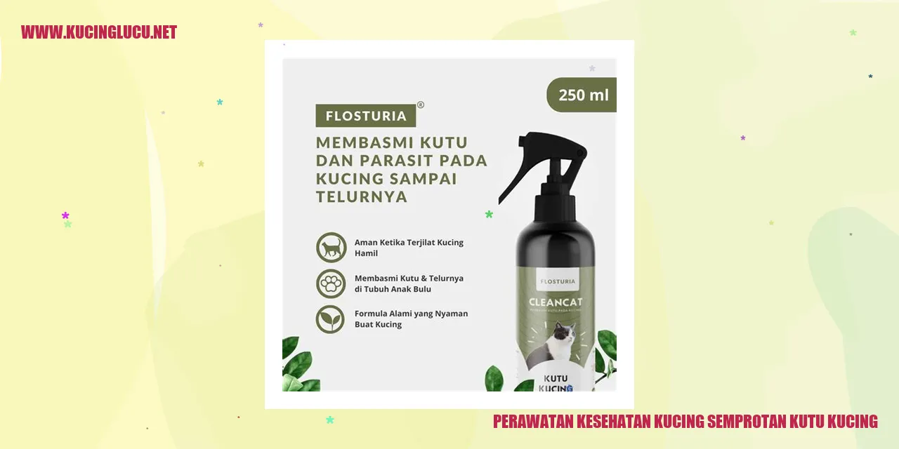 Kucing menjalani perawatan kesehatan dengan semprotan anti-kutu