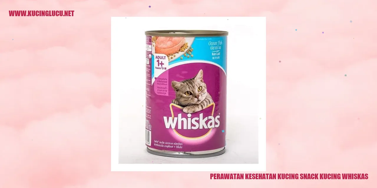 Kucing dengan Snack Kucing Whiskas
