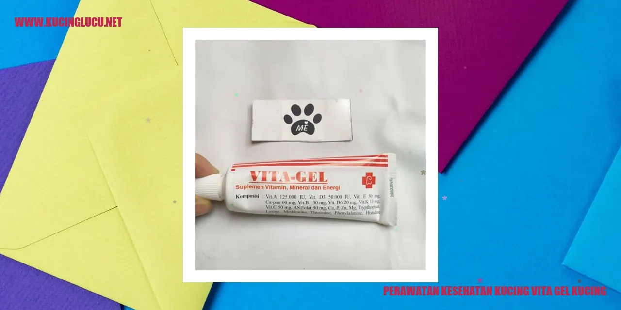Perawatan Kesehatan Kucing dengan Vita Gel Kucing