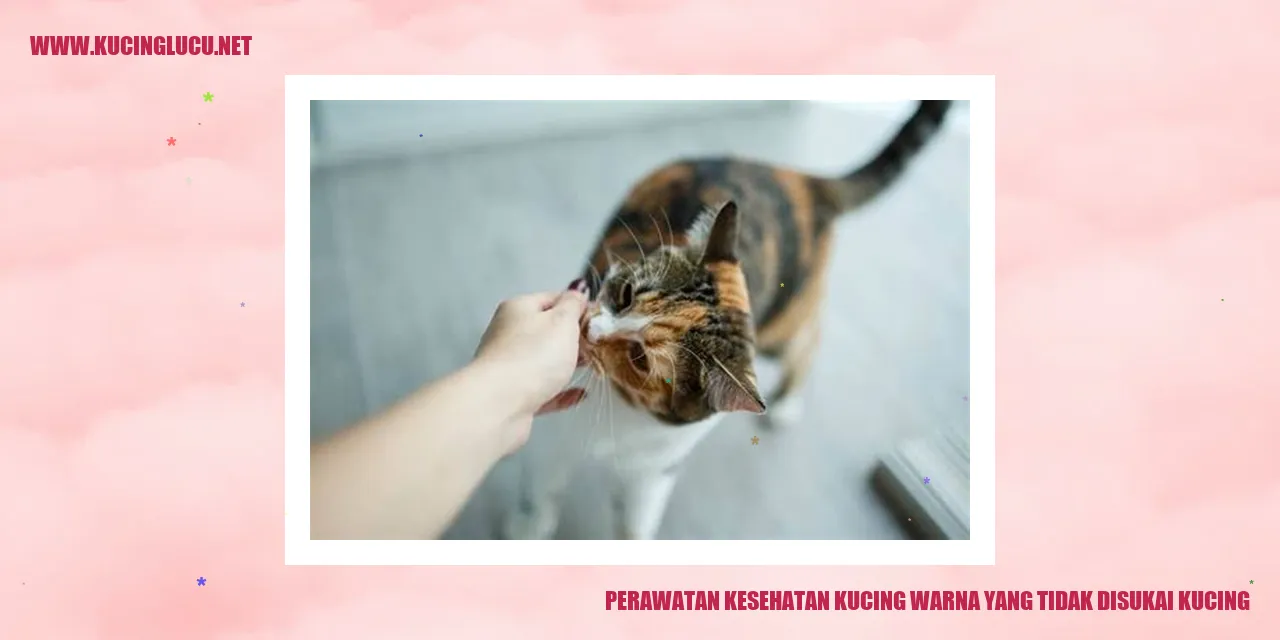 Gambar perawatan kesehatan kucing warna yang tidak disukai kucing
