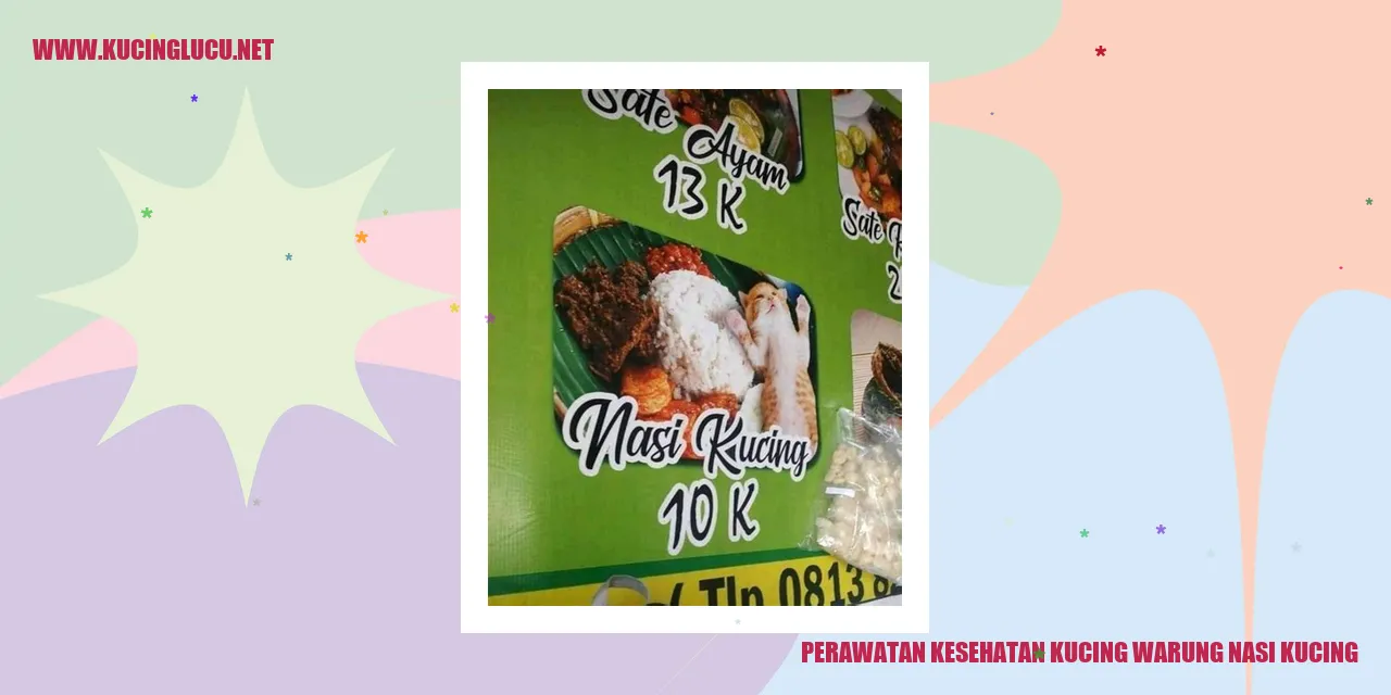 Perawatan Kesehatan Kucing warung nasi kucing