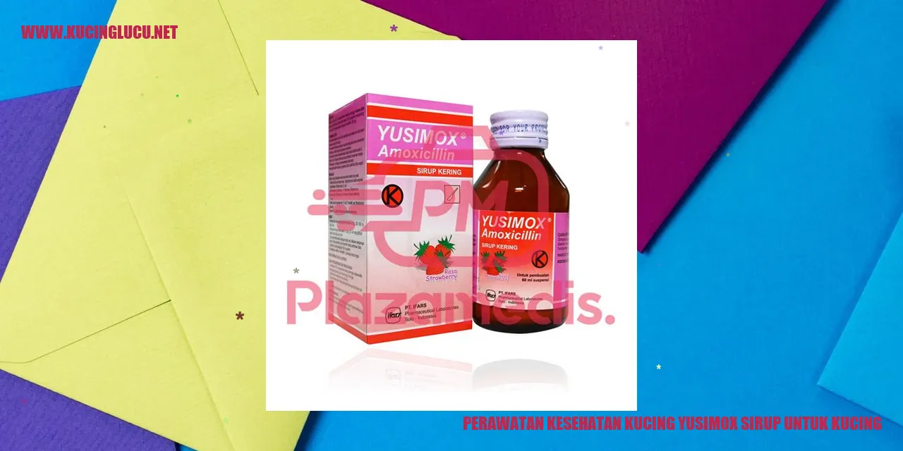 Perawatan Kesehatan Kucing dengan YUSIMOX Sirup