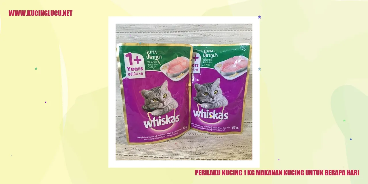 Kucing memakan 1 kg makanan kucing