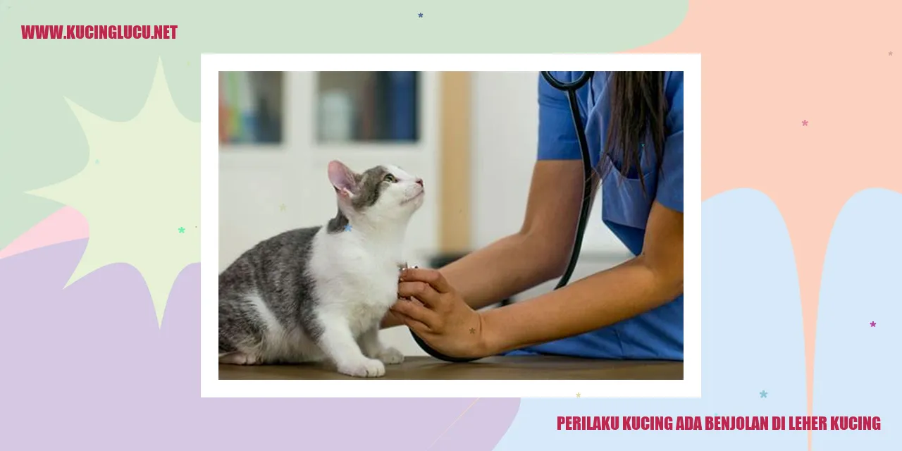 Gambar kucing dengan benjolan di leher