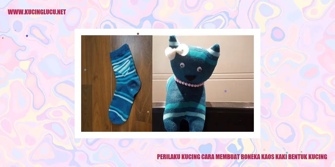 Gambar Boneka Kaos Kaki Bertema Kucing