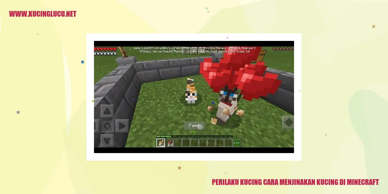 gambar perilaku kucing di Minecraft