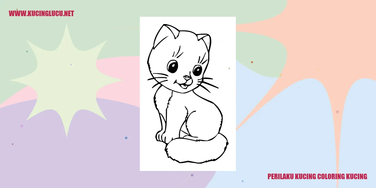 Perilaku Kucing Coloring Kucing