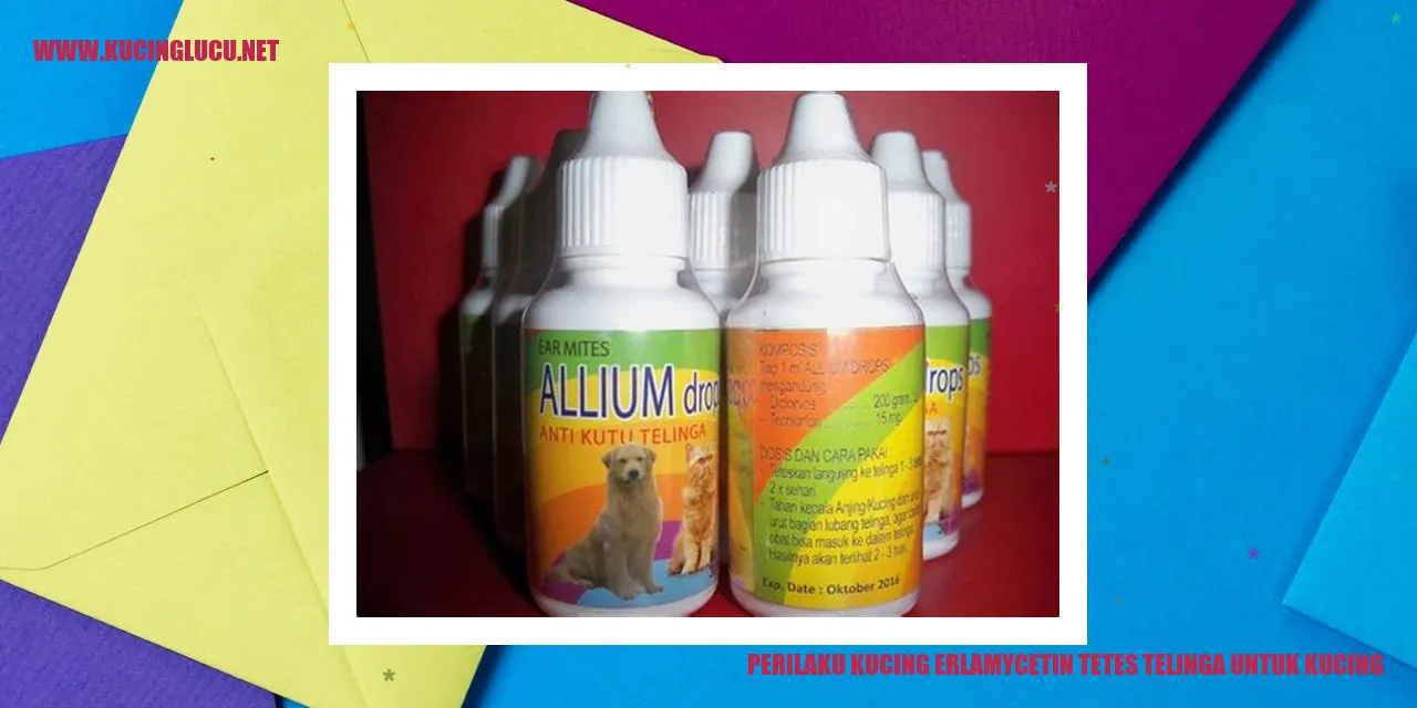 kucing dengan botol tetes telinga