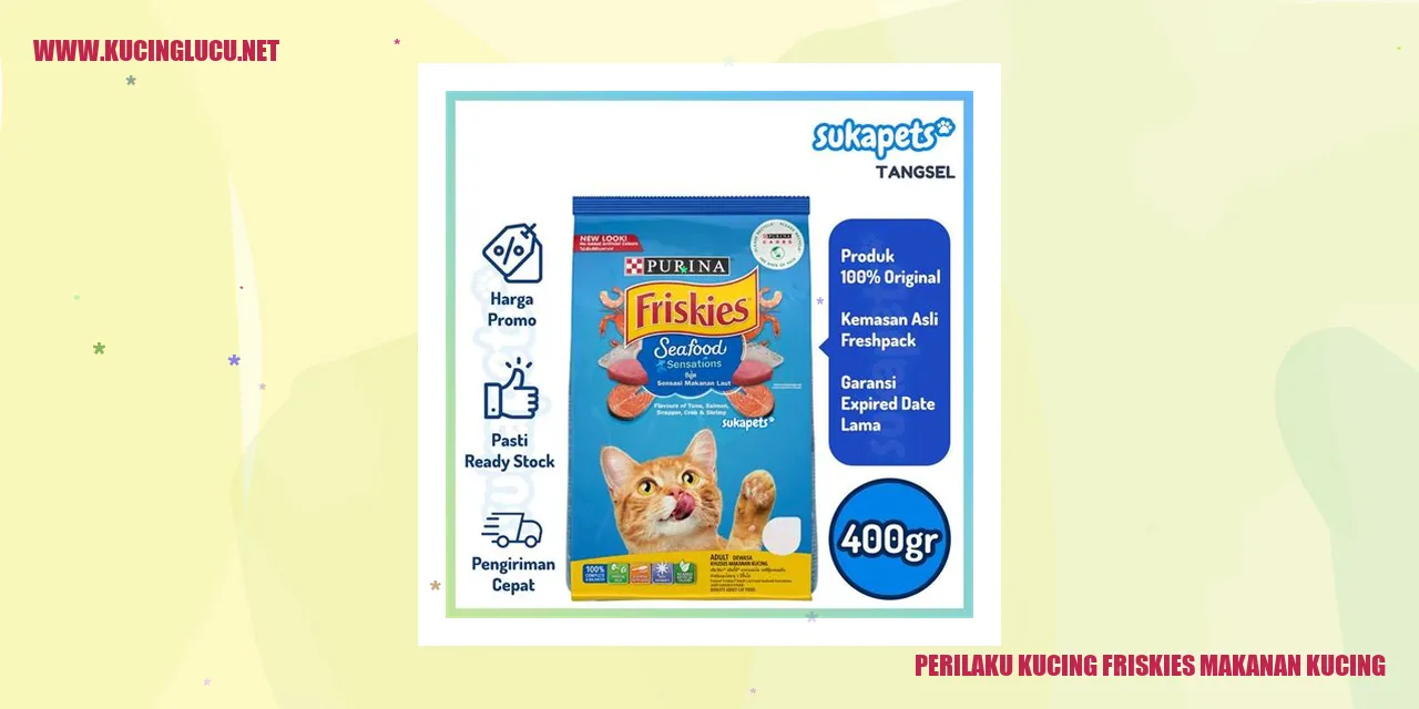 Perilaku Kucing Friskies Makanan Kucing