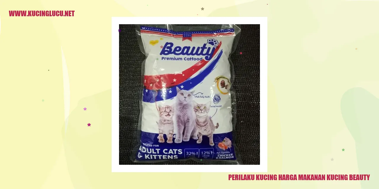 Perilaku Kucing harga makanan kucing beauty