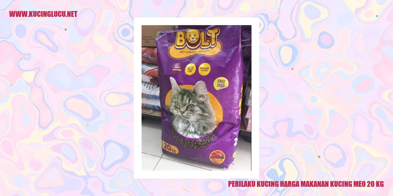 Perilaku Kucing harga makanan kucing meo 20 kg