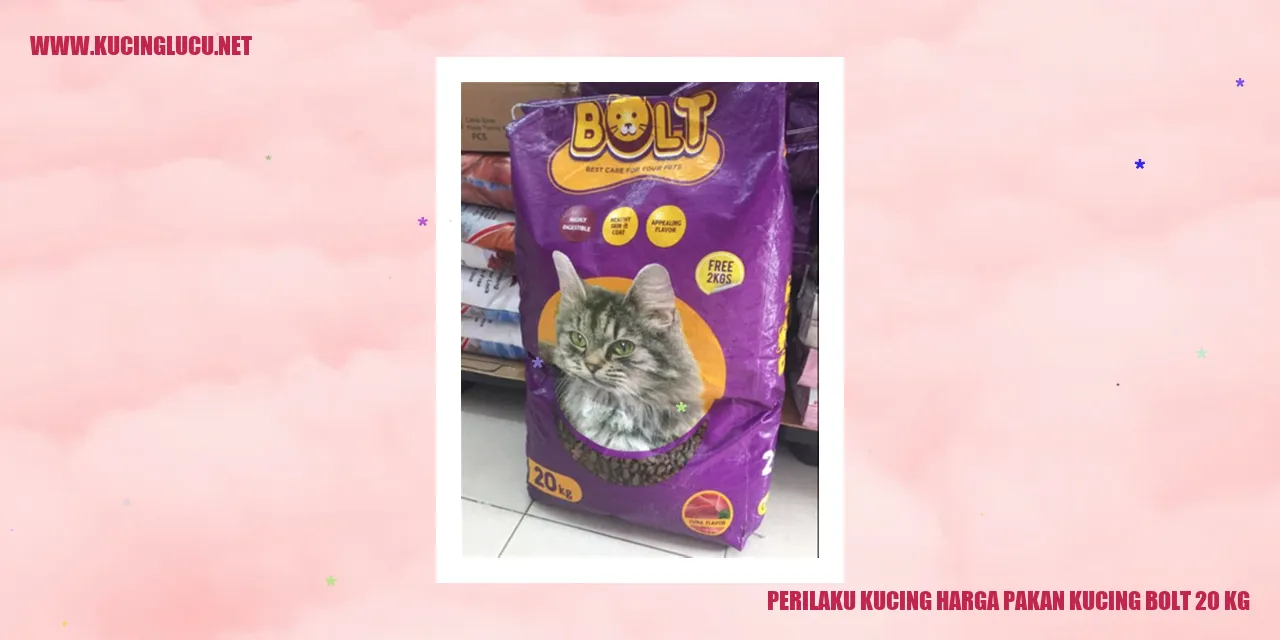 Kucing dan Harga Pakan Kucing Bolt 20 kg