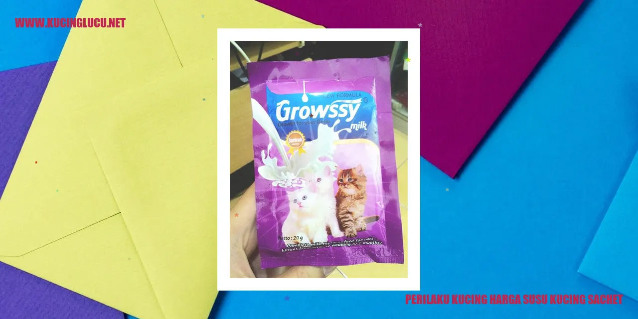 Perilaku Kucing Terkait Harga Susu Kucing Sachet