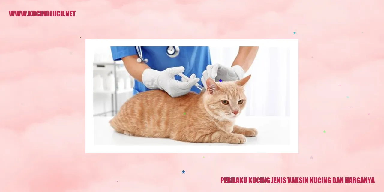 Perilaku Kucing Jenis Vaksin Kucing dan Harganya