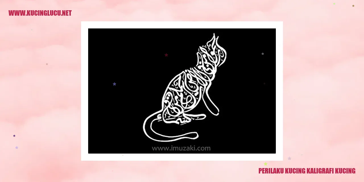 Keunikan Kucing Kaligrafi