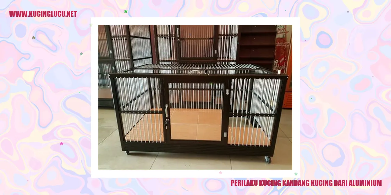 Kucing kandang kucing dari aluminium