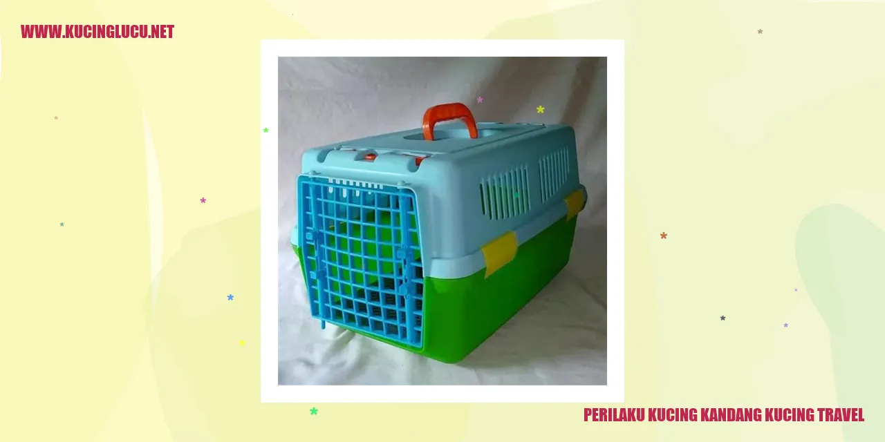 Perilaku Kucing di Kandang saat Berpergian