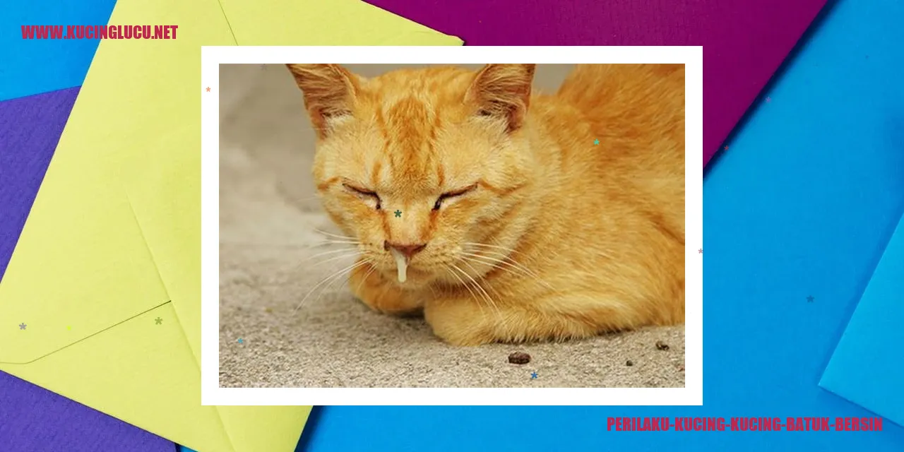 Ilustrasi Kucing Sedang Batuk dan Bersin