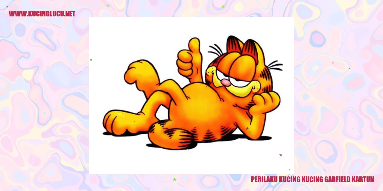 Perilaku Kucing garfield kartun