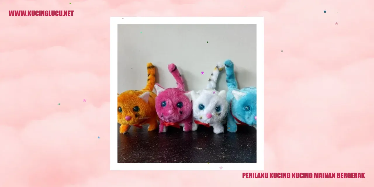 Perilaku Menarik Kucing Mainan Bergerak