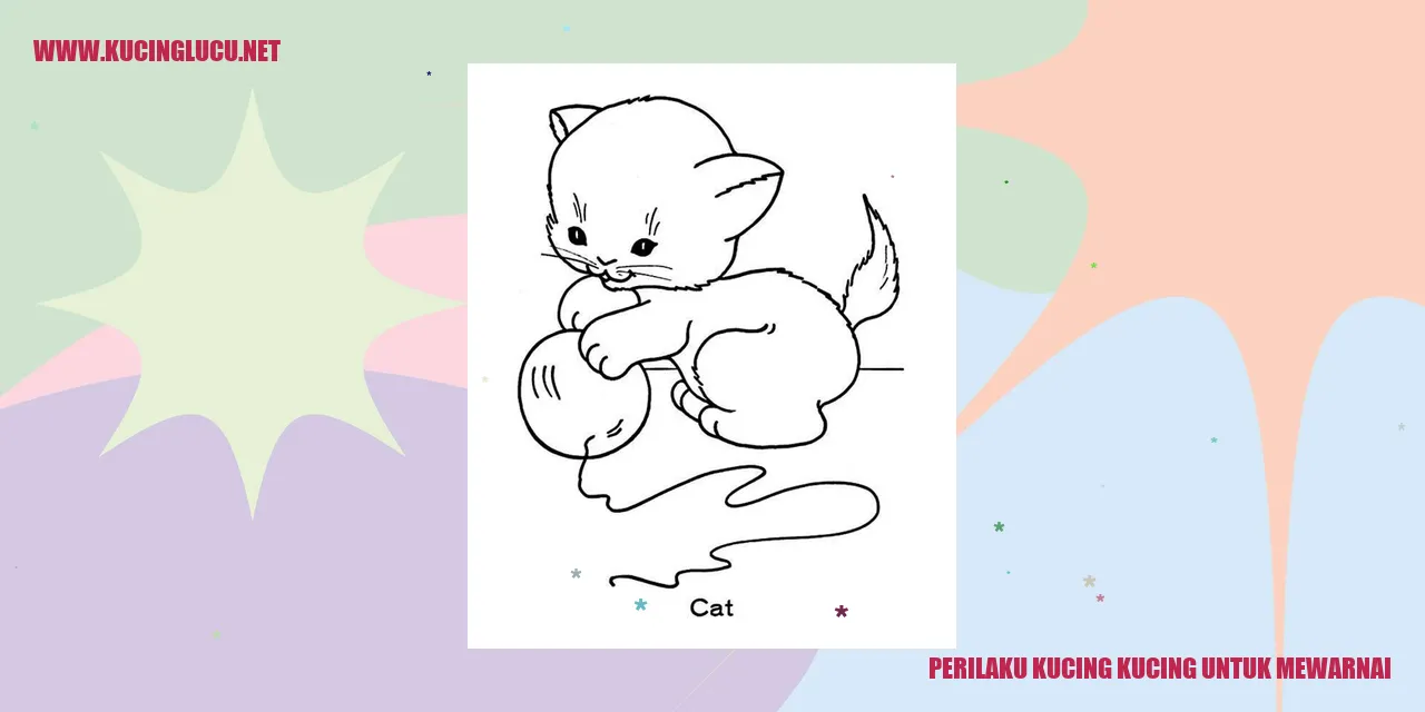Perilaku Kucing Mewarnai