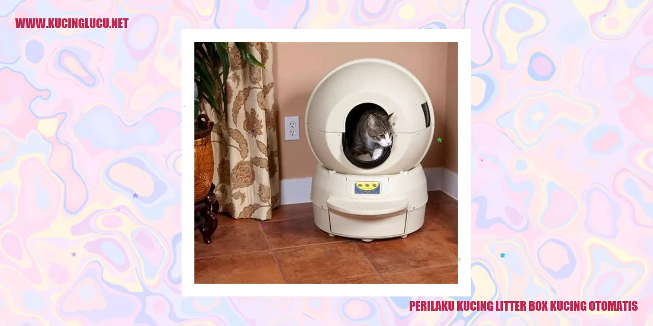 Perilaku Kucing litter box kucing otomatis