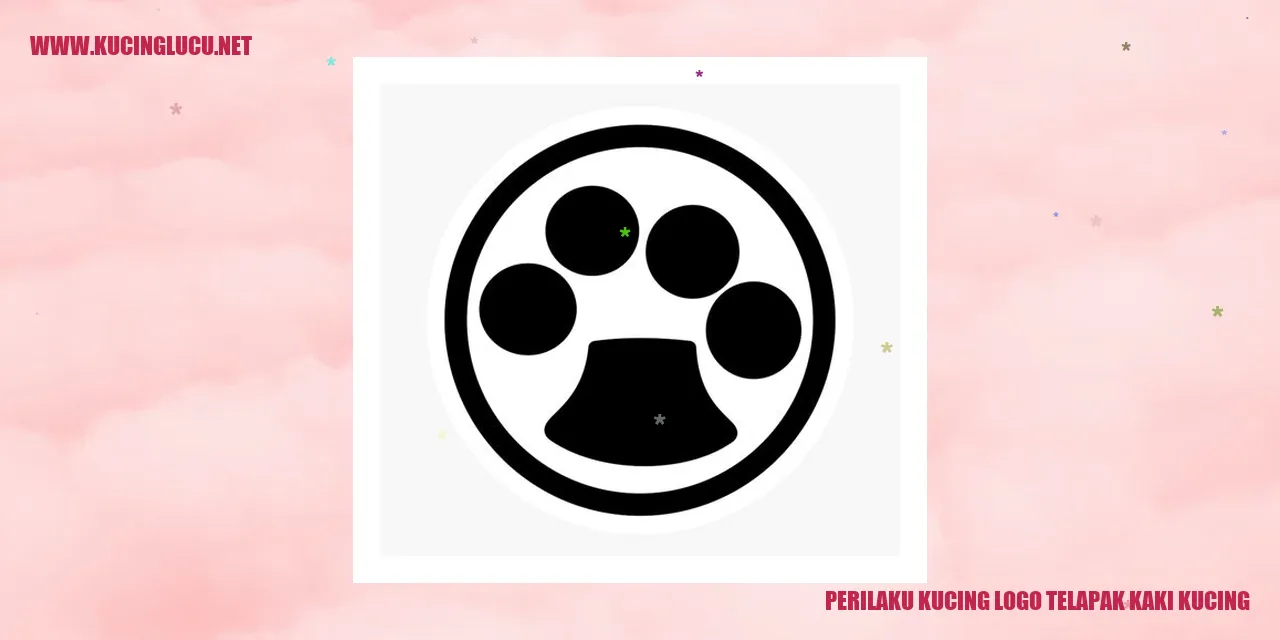 Perilaku Kucing logo telapak kaki kucing