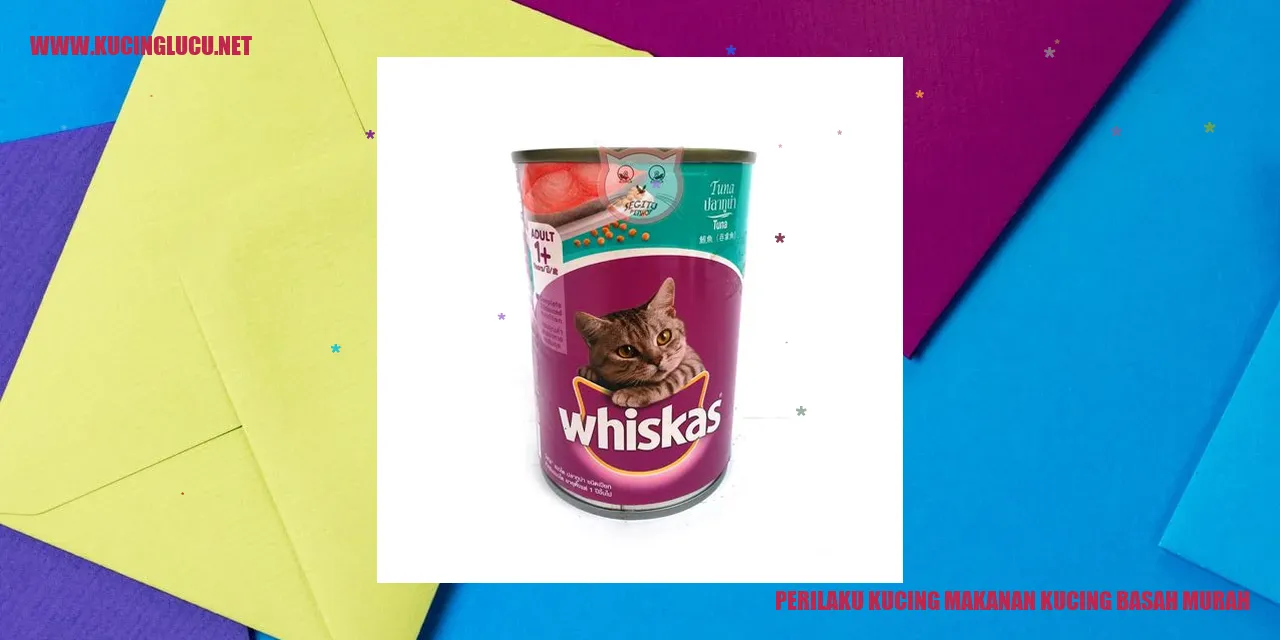 Perilaku Kucing makanan kucing basah murah