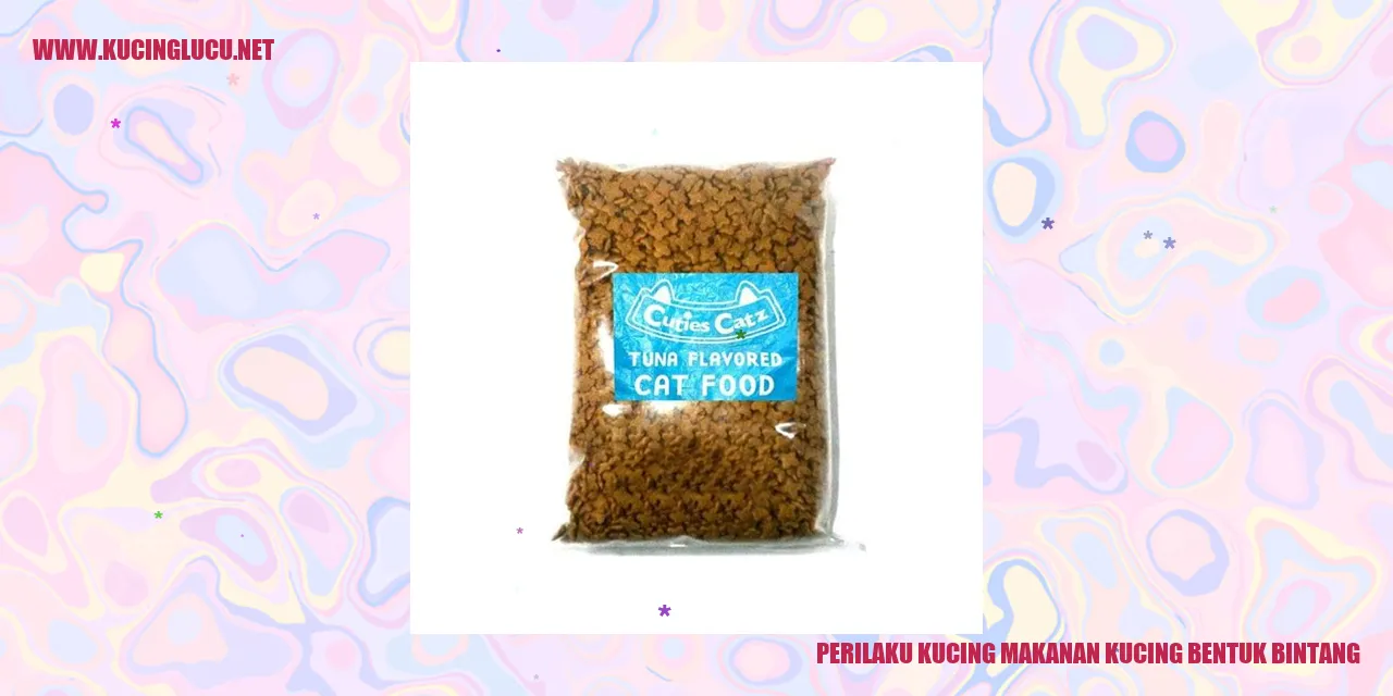 Perilaku Kucing Makanan Kucing Bentuk Bintang