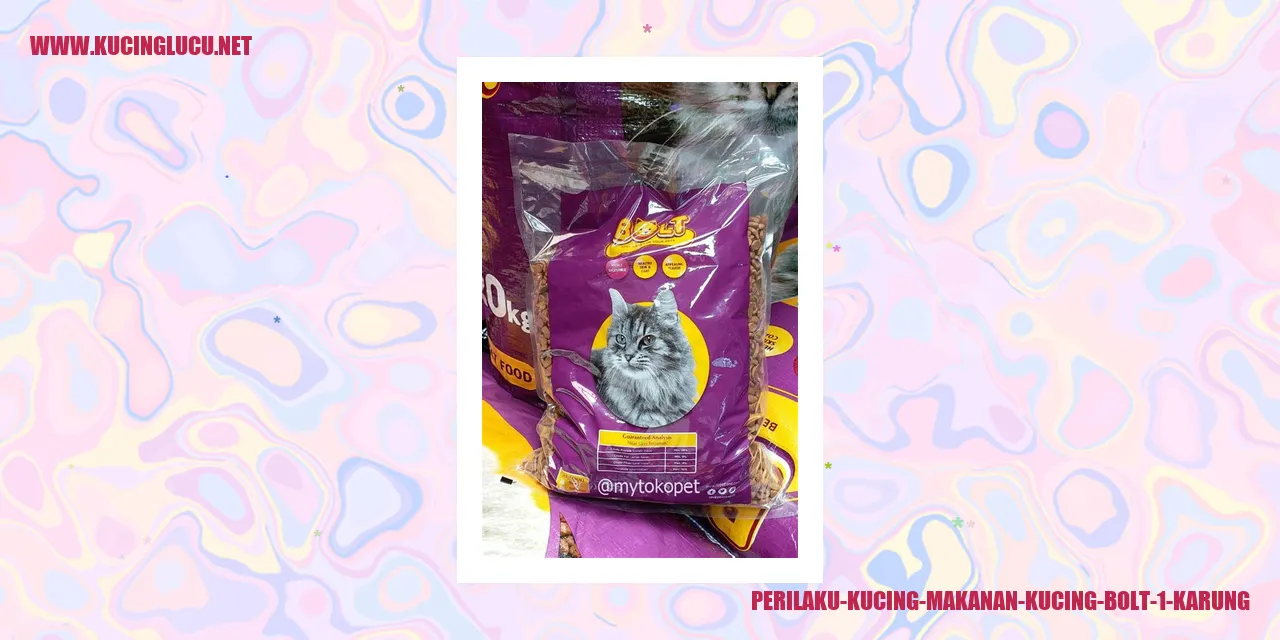 Gambar Perilaku Kucing Memakan Makanan Kucing Bolt 1 Karung