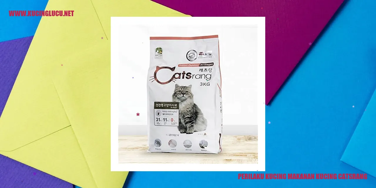 Perilaku Kucing Menikmati Makanan Kucing Catsrang