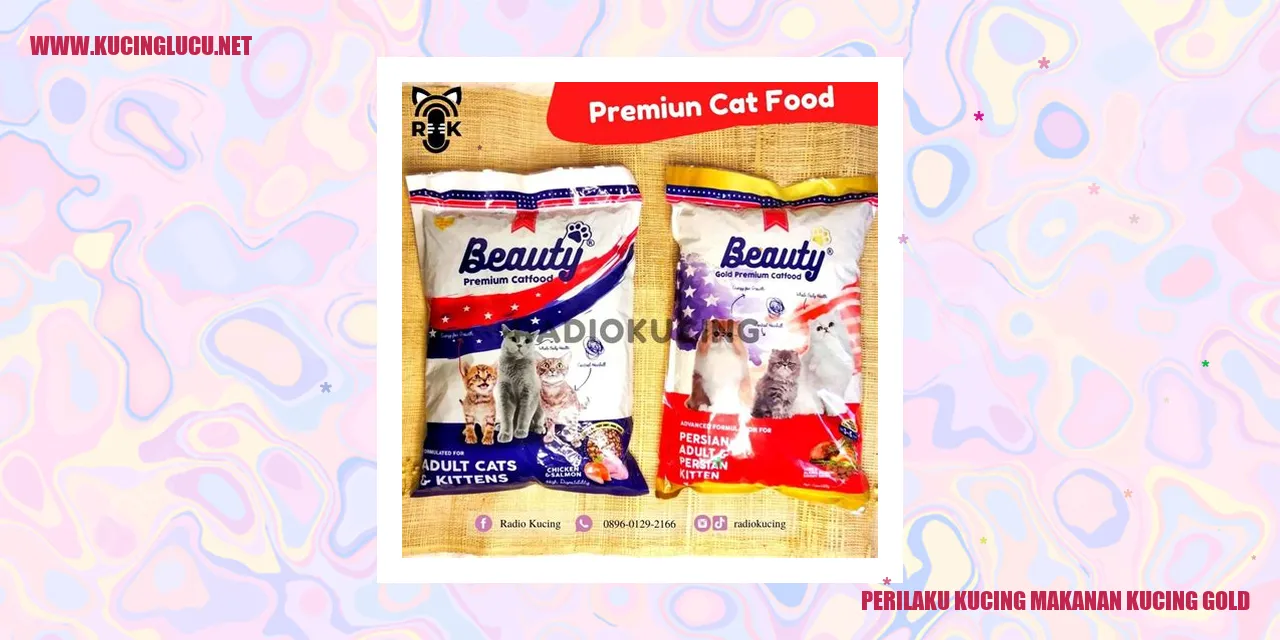 Kucing makanan kucing gold