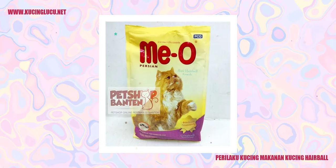 Perilaku Kucing makanan kucing hairball