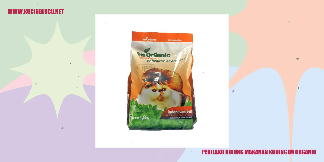 Perilaku Kucing makanan kucing im organic