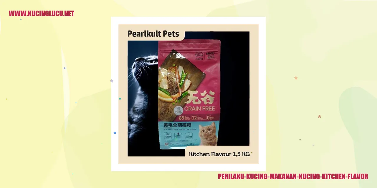 Perilaku Kucing makanan kucing kitchen flavor