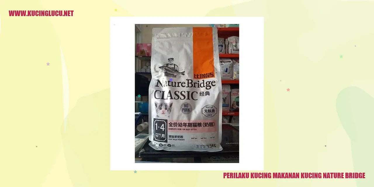 Kucing makanan kucing nature bridge