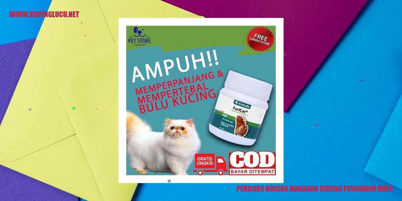Kucing makanan penumbuh bulu