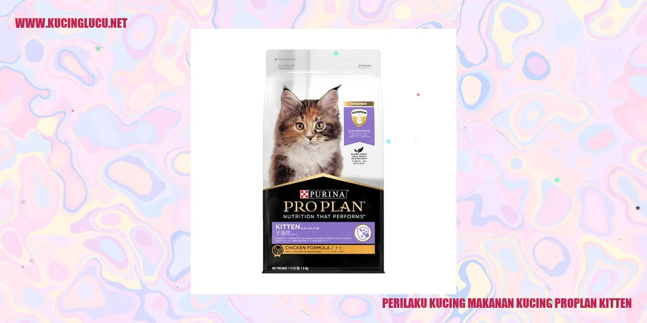 Perilaku Kucing Makanan Kucing Proplan Kitten
