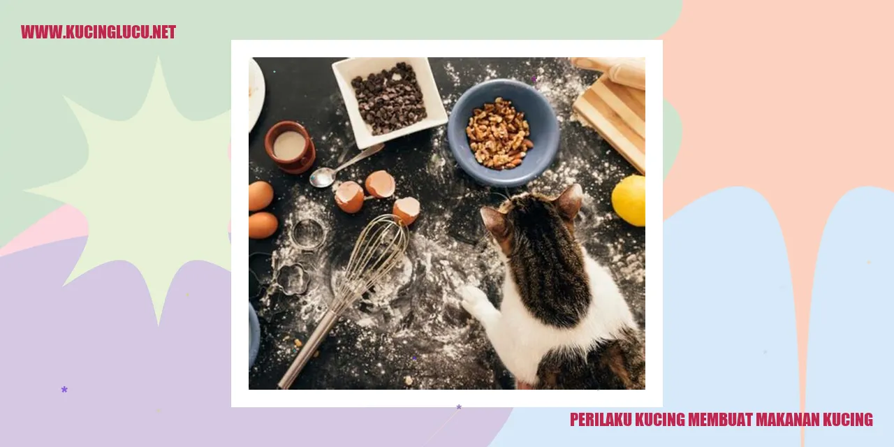 Perilaku Kucing Membuat Makanan Kucing